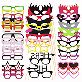 Ensemble d'accessoires disponibles de chez PhotoboothSherbrooke.ca